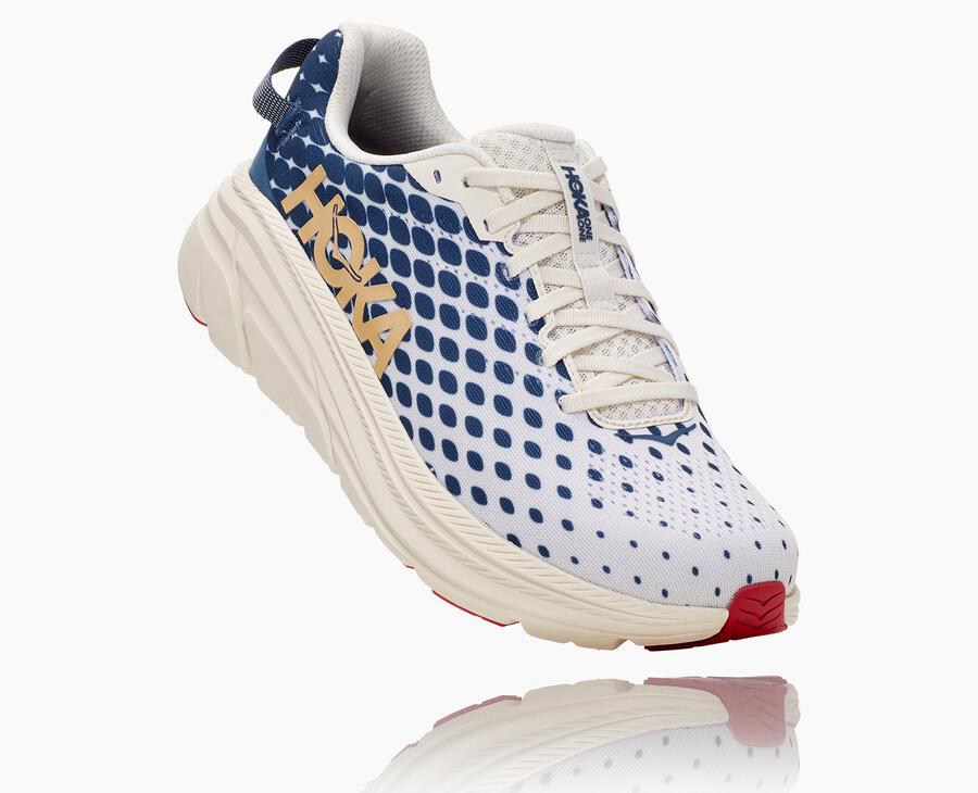 Tenis Hoka One One Hombre Blancos/Azules - Rincon 2 - UJIR54730